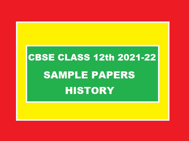 CBSE Sample Papers History Class 12th